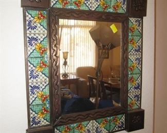 Decorative Tile & Tin Mirror