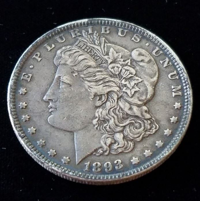 Rare Key Date 1893 Philadelphia Morgan Silver Dollar