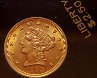 20th Century US Gold Coin Type Set. Contains all 8 of the gold coins minted in the US in MS-63 condition. See auction item description for closeups and details of each coin in the set.