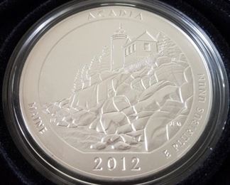 5 Ounce Uncirculated .999 Silver Coin Acadia Park