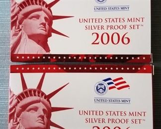 Many US Mint silver & other proof coin sets