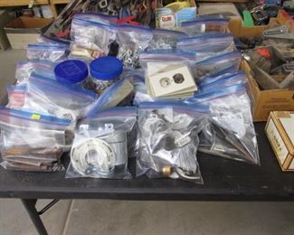 Loads of Bagged Hardware & Garage Supplies