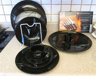 Mikasa "Galleria" Dish Set, Opus Black