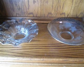 Etched Glass Bowls