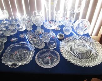 Large Array of Glassware & Crystal