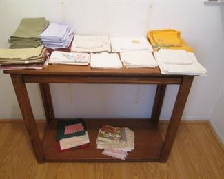 Doilies, etc. + Console Table