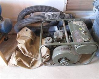 WWII-Vietnam Era Army Compressor with Canvas Cover