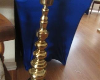 Large Floor Brass Candleholder