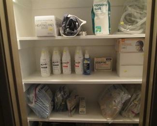 Medical Supplies - face masks, bandages