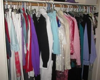 Loaded with Closets & Racks of Ladies Clothing: Hats, Caps and Plenty of Accessories!