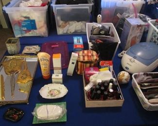 Antique Dresser Set & Tray