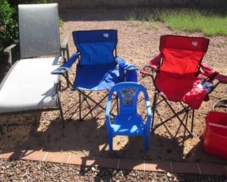 Chaise, Kid's Chair & Camp Chairs