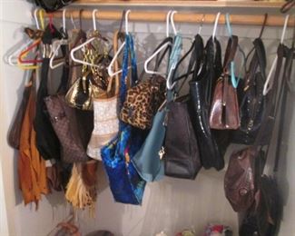 Purses, Some Leather Fringed & Patchwork