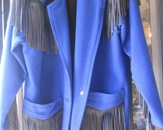 Fringed in Bold Blue