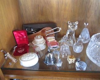 Small Treasures: Bells, Some Waterford Crystal, Paperweights