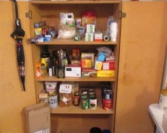 Cupboard For Sale as well as Food Items