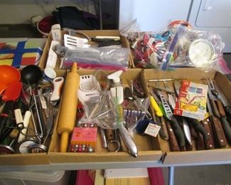 Knives, Cutlery & Baking Items