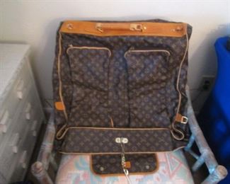 Travel Garment Bag Labeled Louis Vuitton
