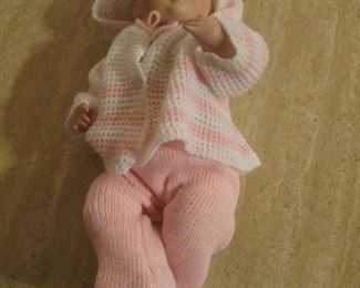 Precious Baby Doll in Knitted Outfit