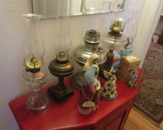 Antique Hurricane Lamps