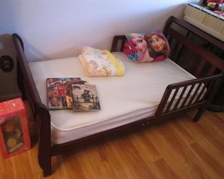 Toddler Bed with Guard Rails, Overall Size 56" X 30"