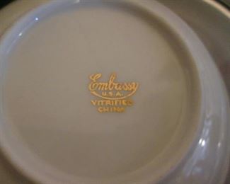 Labeled 'Vitrified" China