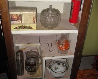 Vintage Jars, Pitchers, Tea Pots