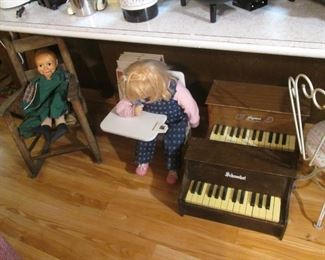 Children's Vintage Pianos by Schoenhut, 30 Key & Jaymar, C-1950's. Play Well!