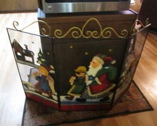 Christmas Fireplace Screen