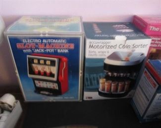 Vintage Boxed Coin Sorter and Slot Machine