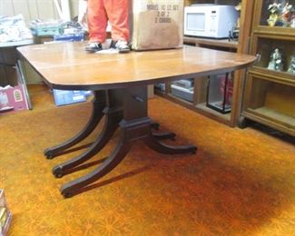 Drop-Leaf Table/6-Chairs, 40" X 28" with 2-16" Drop Sides. Overall Size Opened, 72" X 28"