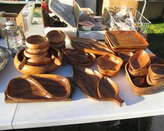 Monkey Pod Serving Bowls & Trays