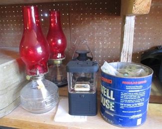 Nice Assortment of Hurricane Lamps