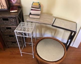 Small tables, & plant stands