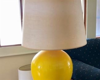 Vintage lamp, we have 2 in bright yellow