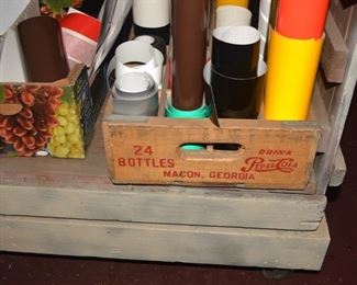 Vintage Pepsi Cola Advertising Wooden Soda Crate