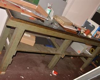 Large, Long Industrial Table
