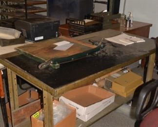 Industrial Metal Work Table