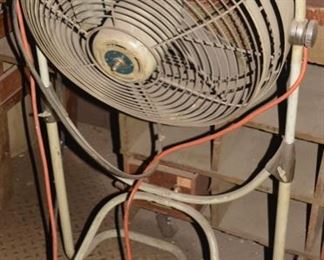 Vintage Outdoor Patio Fan, Roll Around