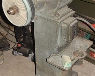 Huge Industrial Rockwell Bench Grinder