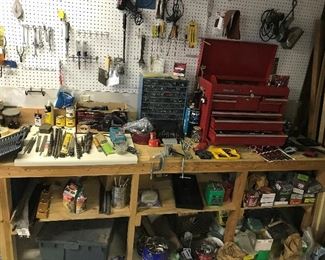 Toolboxes, Fasteners, nails, Screws, Files, Bits of all sizes