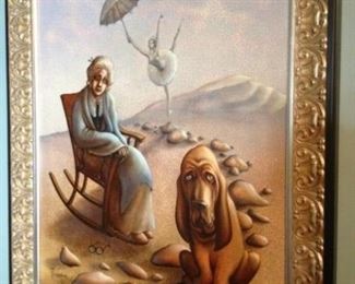 Russian artist, Oil on Canvas.