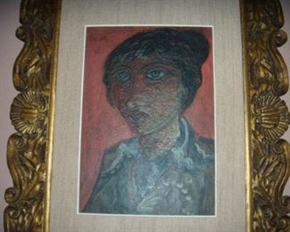 Oil on Board by listed Ukrainian artist. Vassily Polevoy.