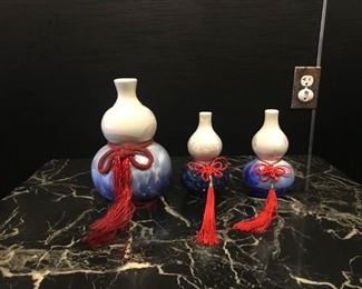Old Chinese sake bottle set