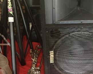 Pair of Yamaha SM151v Speakers and stands