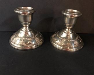 Wallace Sterling candlestick holders