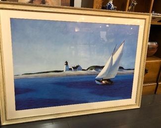 Sailboat framed artwork
