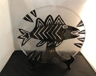 Kosta Boda Fish Plate