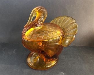Vintage Amber Turkey 