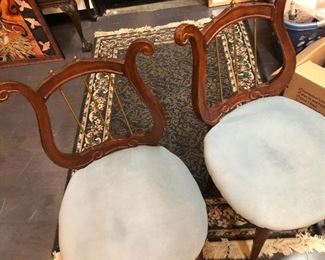 Duncan phyfe Classical lyre Chairs 